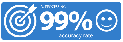 AJ Processing 99% accuracy rate